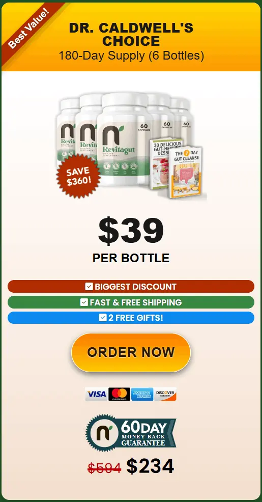 Revitagut 6 Bottle Pricing